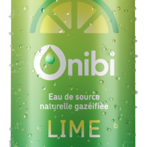 Carbonated natural spring water can lime 473ml
